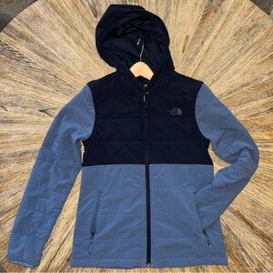 Northface Women's Mountain Sweatshirt XS - Excellent Condition Blue Color-block